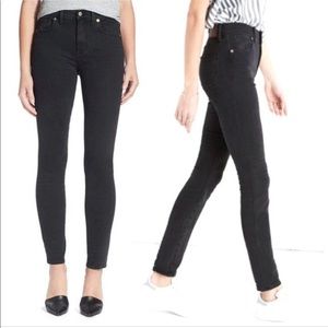 Madewell skinny skinny faded black denim 26
